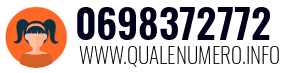 Numero di telefono 0698372772 0698372772