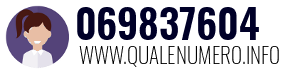 Numero di telefono 069837604 069837604