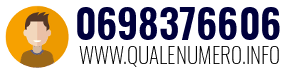 Numero di telefono 0698376606 0698376606