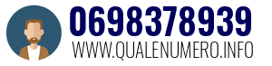 Numero di telefono 0698378939 0698378939