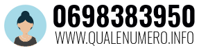 Numero di telefono 0698383950 0698383950