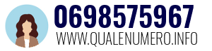 Numero di telefono 0698575967 0698575967