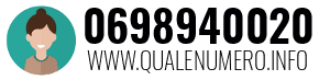 Numero di telefono 0698940020 0698940020