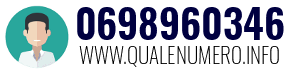 Numero di telefono 0698960346 0698960346
