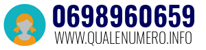 Numero di telefono 0698960659 0698960659