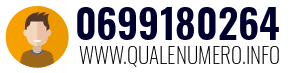 Numero di telefono 0699180264 0699180264
