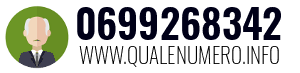 Numero di telefono 0699268342 0699268342