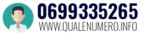 Numero di telefono 0699335265 0699335265
