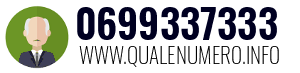 Numero di telefono 0699337333 0699337333