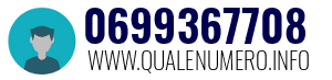 Numero di telefono 0699367708 0699367708