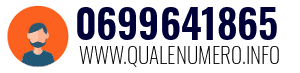 Numero di telefono 0699641865 0699641865