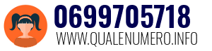 Numero di telefono 0699705718 0699705718