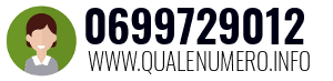 Numero di telefono 0699729012 0699729012