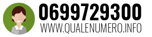 Numero di telefono 0699729300 0699729300