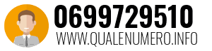 Numero di telefono 0699729510 0699729510