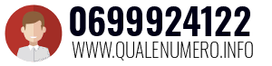 Numero di telefono 0699924122 0699924122