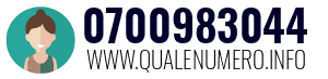 Numero di telefono 0700983044 0700983044