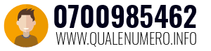 Numero di telefono 0700985462 0700985462