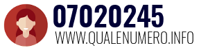 Numero di telefono 07020245 07020245