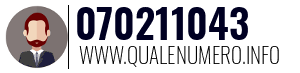 Numero di telefono 070211043 070211043