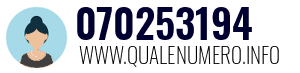 Numero di telefono 070253194 070253194