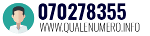Numero di telefono 070278355 070278355