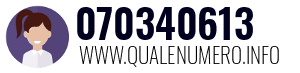 Numero di telefono 070340613 070340613