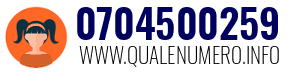 Numero di telefono 0704500259 0704500259