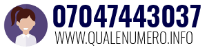 Numero di telefono 07047443037 07047443037
