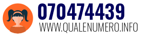 Numero di telefono 070474439 070474439