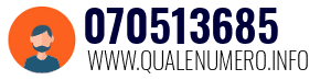Numero di telefono 070513685 070513685