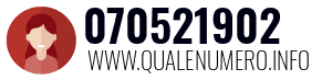 Numero di telefono 070521902 070521902