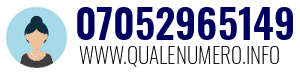 Numero di telefono 07052965149 07052965149