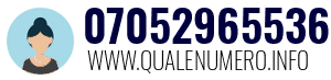 Numero di telefono 07052965536 07052965536