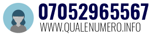 Numero di telefono 07052965567 07052965567