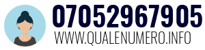 Numero di telefono 07052967905 07052967905