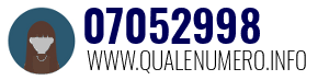 Numero di telefono 07052998 07052998