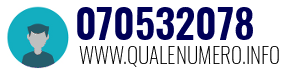Numero di telefono 070532078 070532078