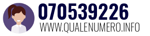 Numero di telefono 070539226 070539226