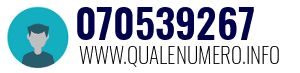 Numero di telefono 070539267 070539267