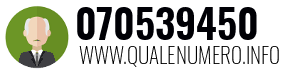 Numero di telefono 070539450 070539450