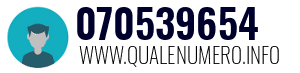 Numero di telefono 070539654 070539654