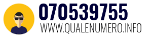 Numero di telefono 070539755 070539755
