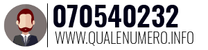 Numero di telefono 070540232 070540232