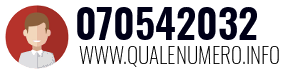 Numero di telefono 070542032 070542032
