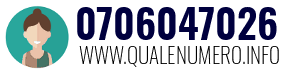 Numero di telefono 0706047026 0706047026