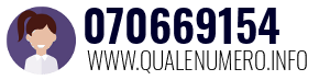 Numero di telefono 070669154 070669154