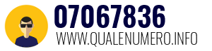 Numero di telefono 07067836 07067836