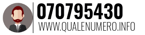 Numero di telefono 070795430 070795430