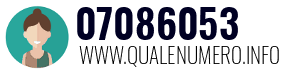 Numero di telefono 07086053 07086053